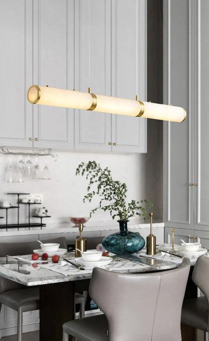 Alabaster Pillar Linear Chandelier - Nuvé