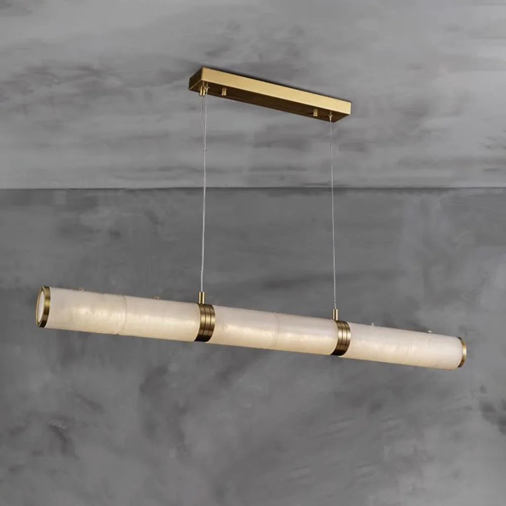Alabaster Pillar Linear Chandelier - Nuvé