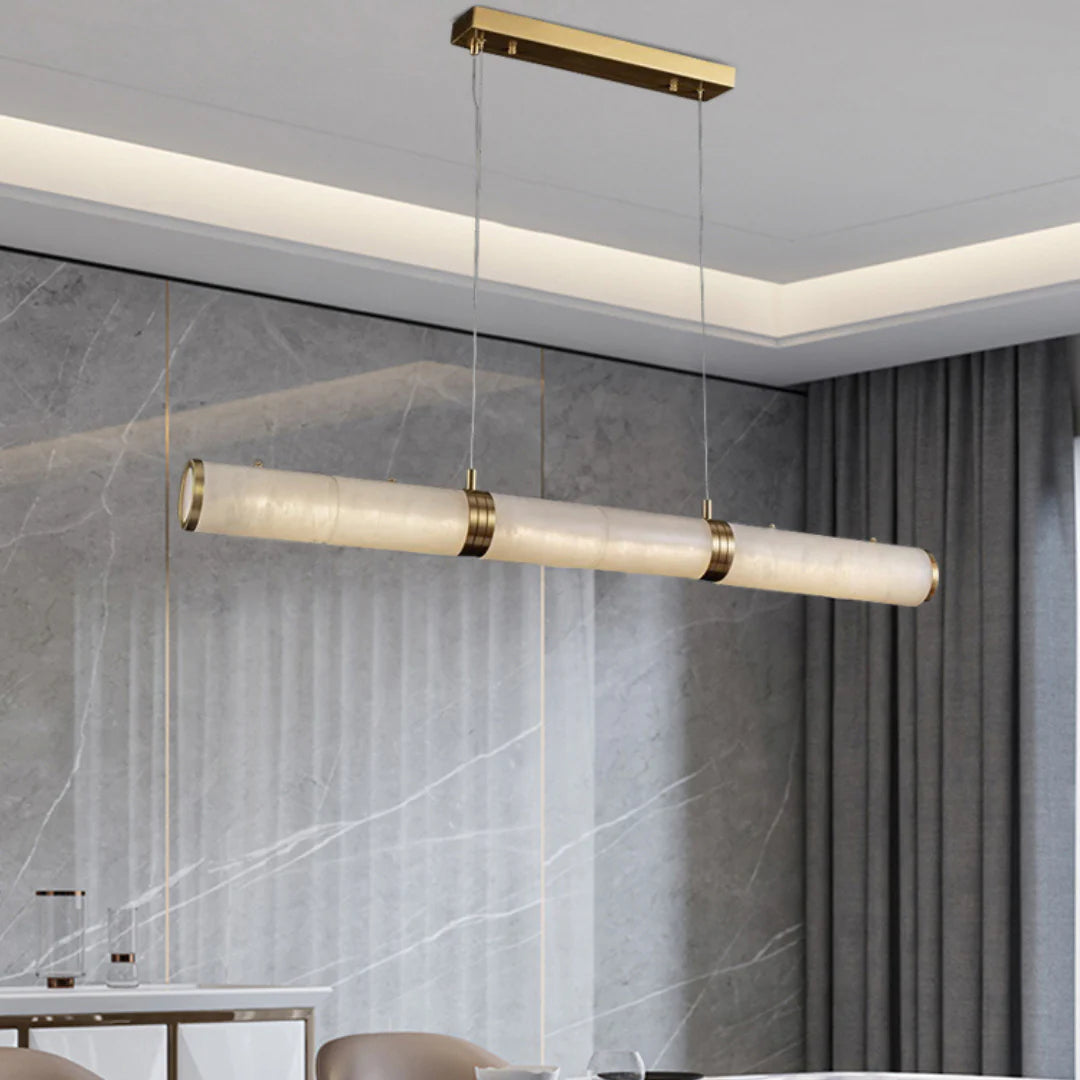Alabaster Pillar Linear Chandelier - Nuvé