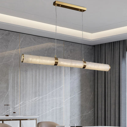 Alabaster Pillar Linear Chandelier - Nuvé