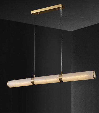Alabaster Pillar Linear Chandelier - Nuvé