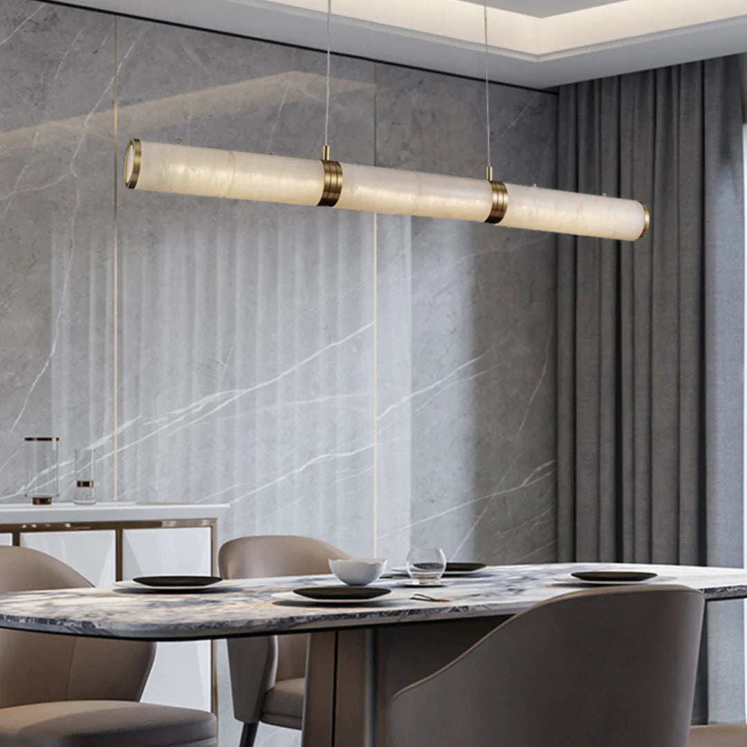 Alabaster Pillar Linear Chandelier - Nuvé
