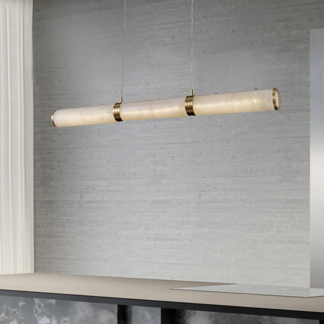 Alabaster Pillar Linear Chandelier - Nuvé