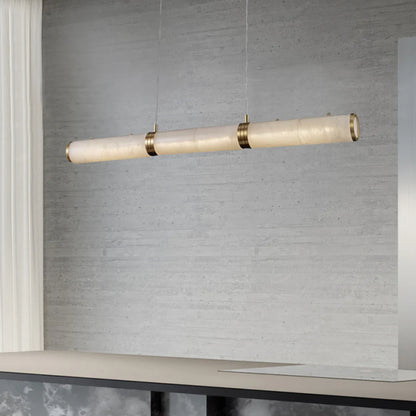 Alabaster Pillar Linear Chandelier - Nuvé