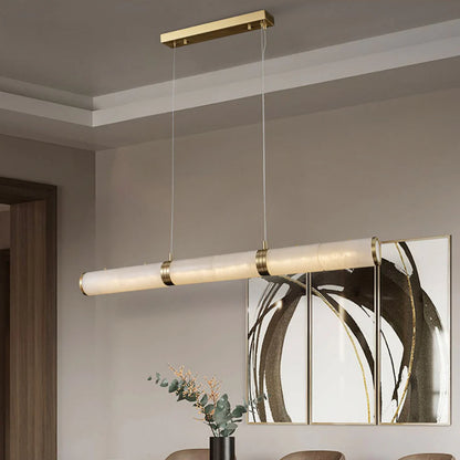 Alabaster Pillar Linear Chandelier - Nuvé