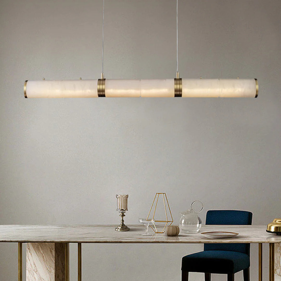 Alabaster Pillar Linear Chandelier - Nuvé