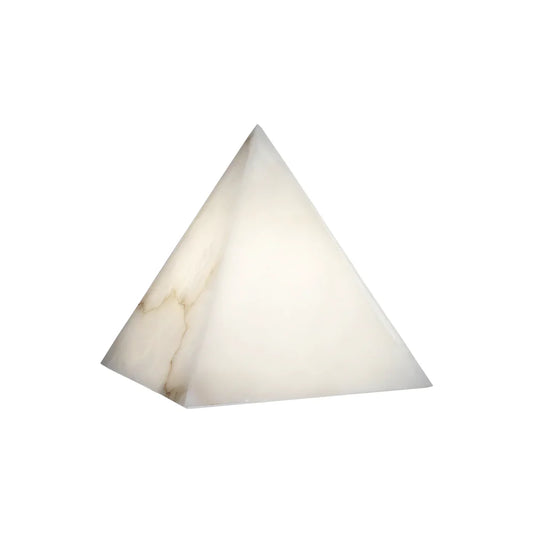 Alabaster Pyramid Table Lamp - Nuvé