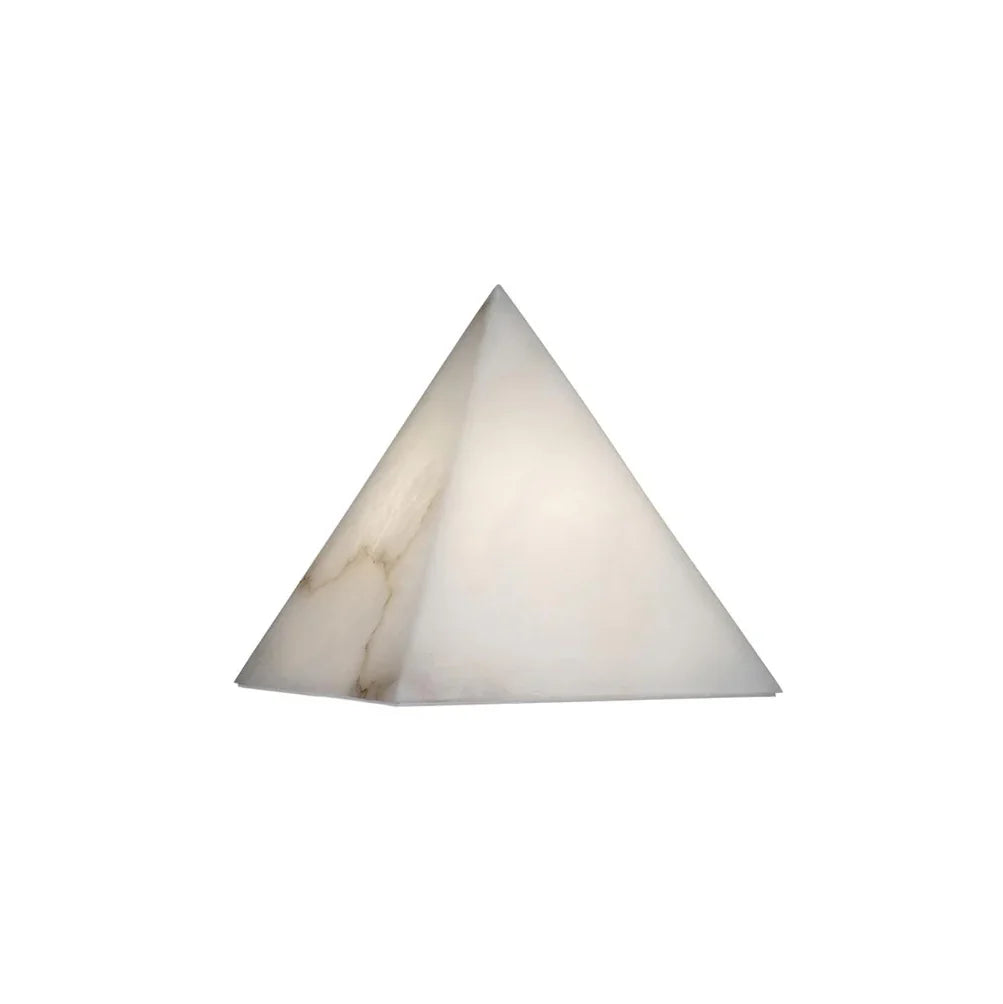 Alabaster Pyramid Table Lamp - Nuvé