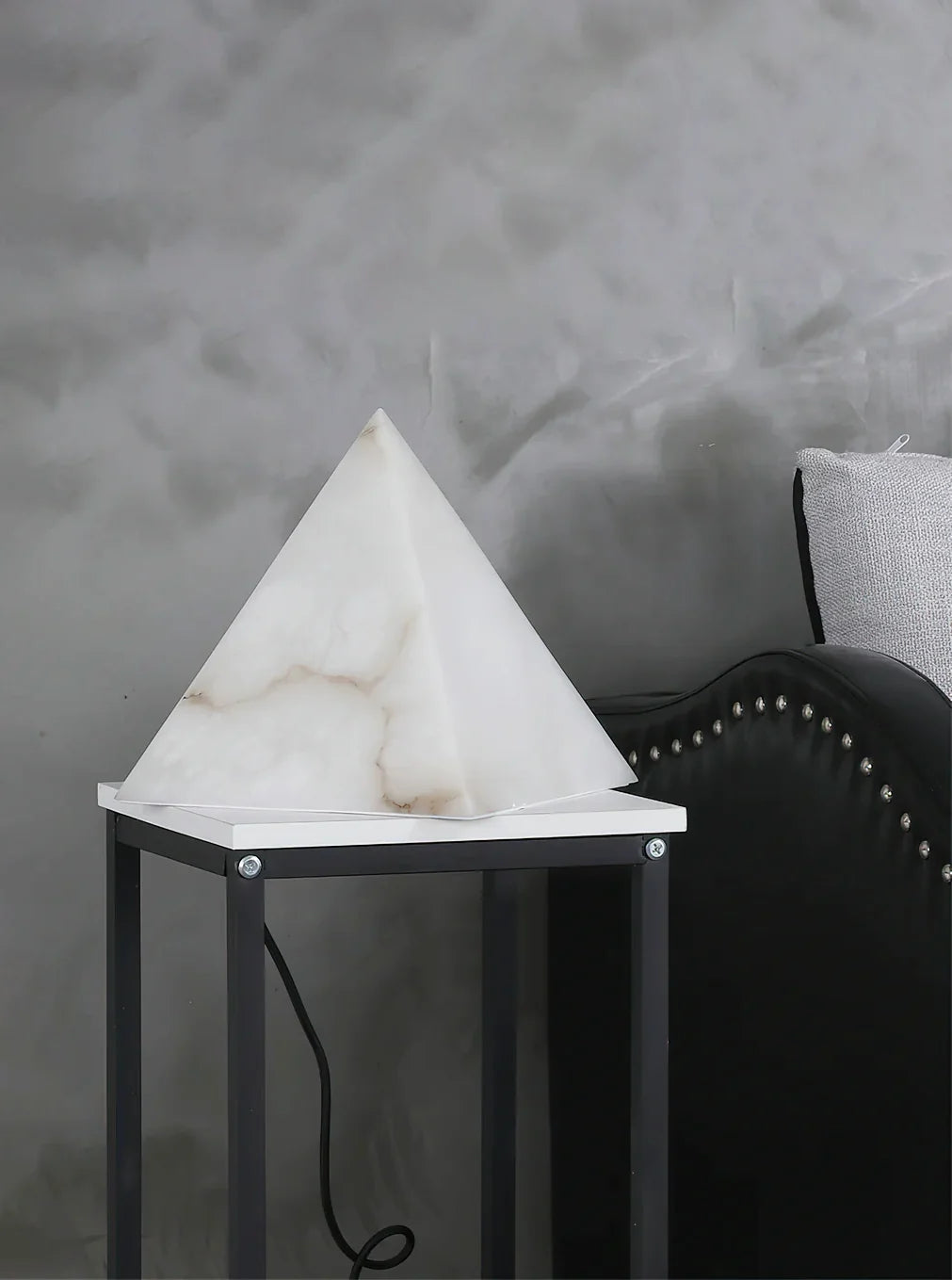 Alabaster Pyramid Table Lamp - Nuvé