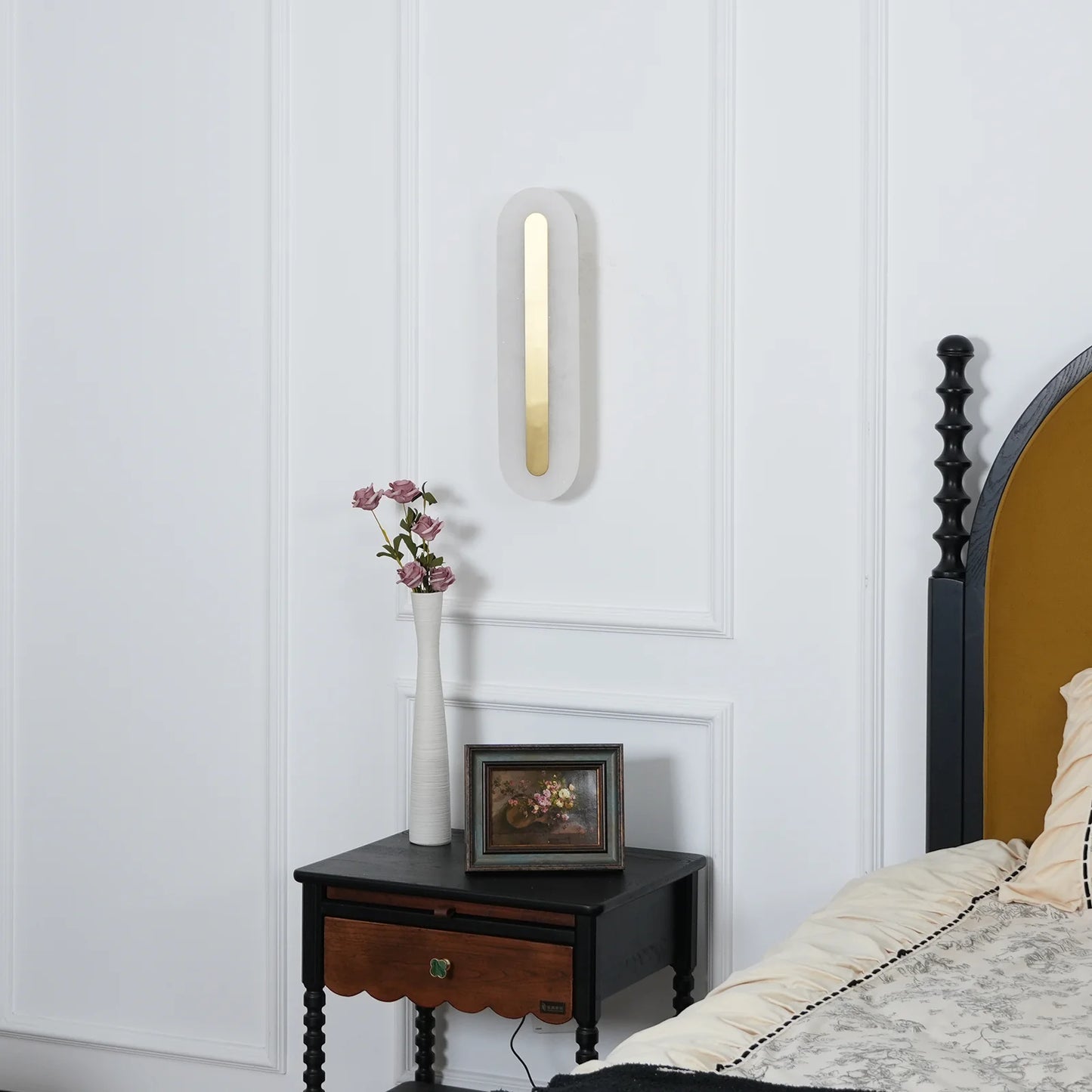 Alabaster Rounded Wall Light - Nuvé