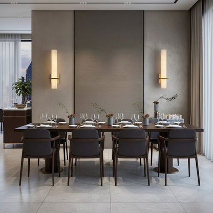 Alabaster Milan wall lamp by Korewolamp featuring a smooth alabaster shade and sleek wall-mount design.