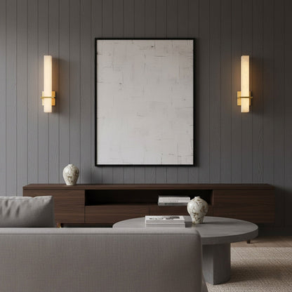 Alabaster Milan wall lamp by Korewolamp, showcasing a sleek alabaster finish and modern wall-mounted design.