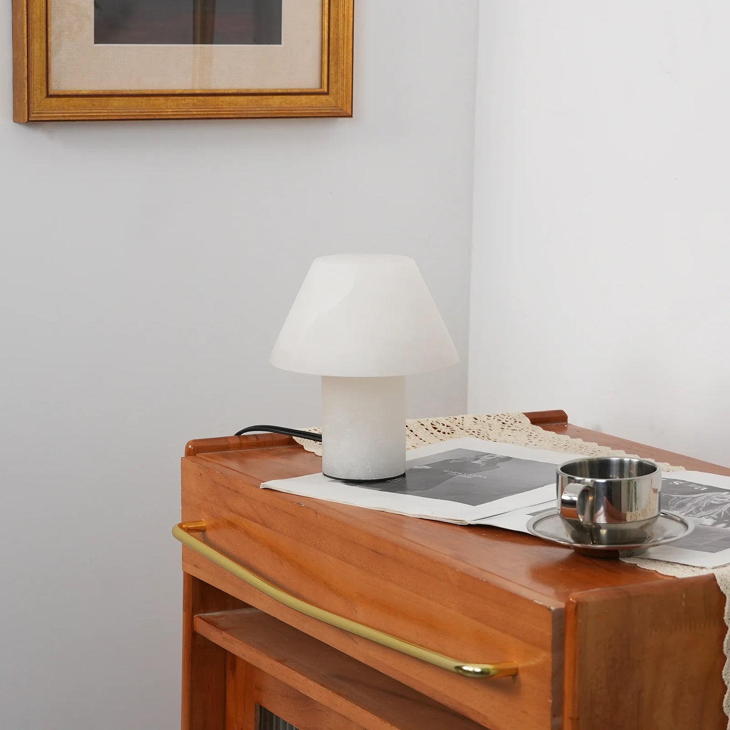 Alabaster Petra Stone House Table Lamp