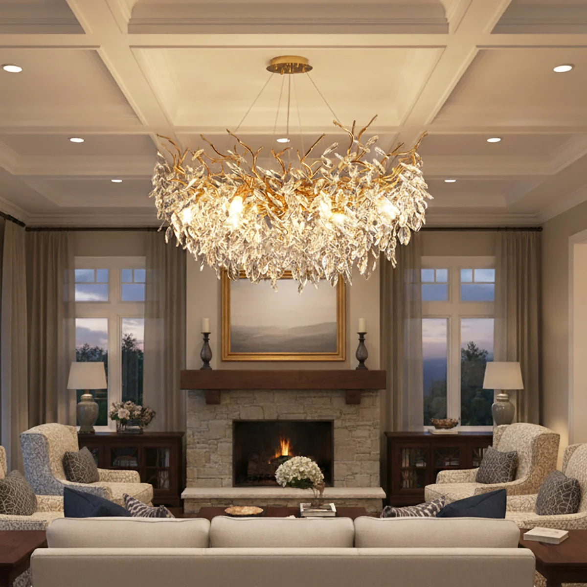Albero Collection Crystal Chandelier