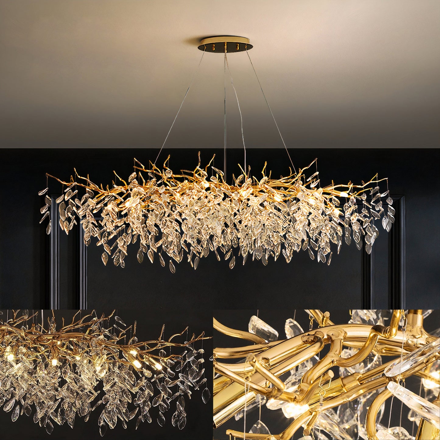 Albero Collection Crystal Chandelier - Nuvé