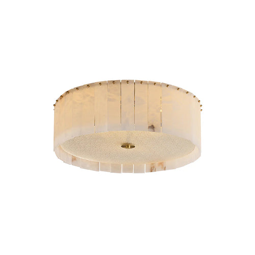 Alabaster Copper Round Ceiling Lamp - Nuvé