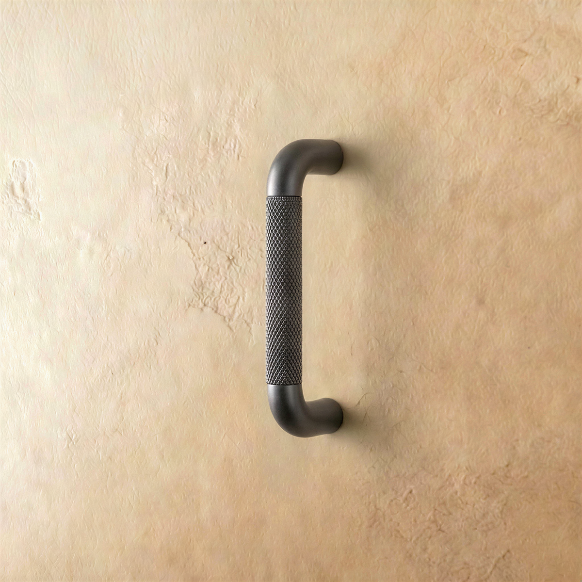 Gray Alyma pull bar from Residence Supply for cabinets, featuring a sleek metal design suitable for home and garden hardware.