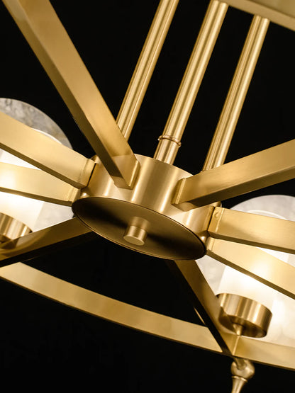 Luxury Marble Amalthea Copper Chandelier - Nuvé