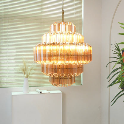 Amber Palermo Round Chandelier - Nuvé