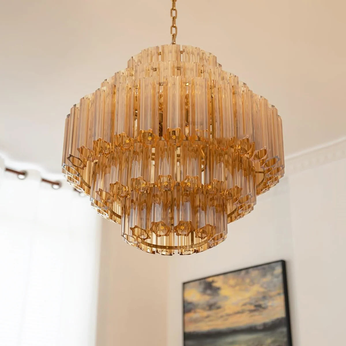 Amber Palermo Round Chandelier - Nuvé