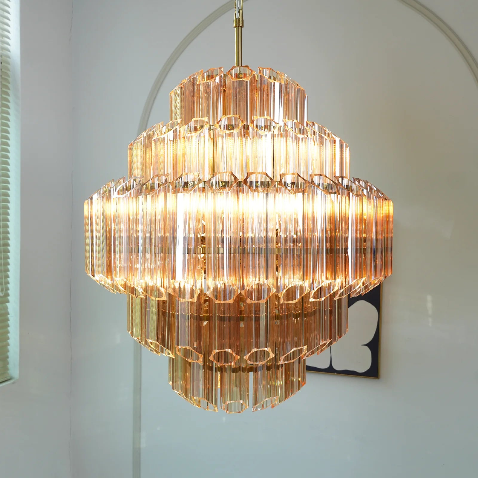 Amber Palermo Round Chandelier - Nuvé