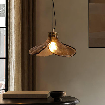 Amber Petal Glass Pendant Light - Nuvé