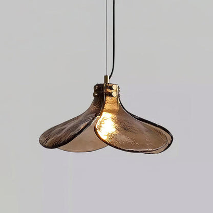 Amber Petal Glass Pendant Light - Nuvé