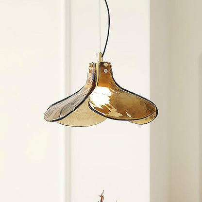 Amber Petal Glass Pendant Light - Nuvé