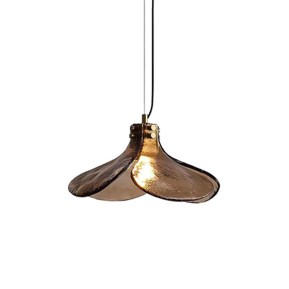 Amber Petal Glass Pendant Light - Nuvé