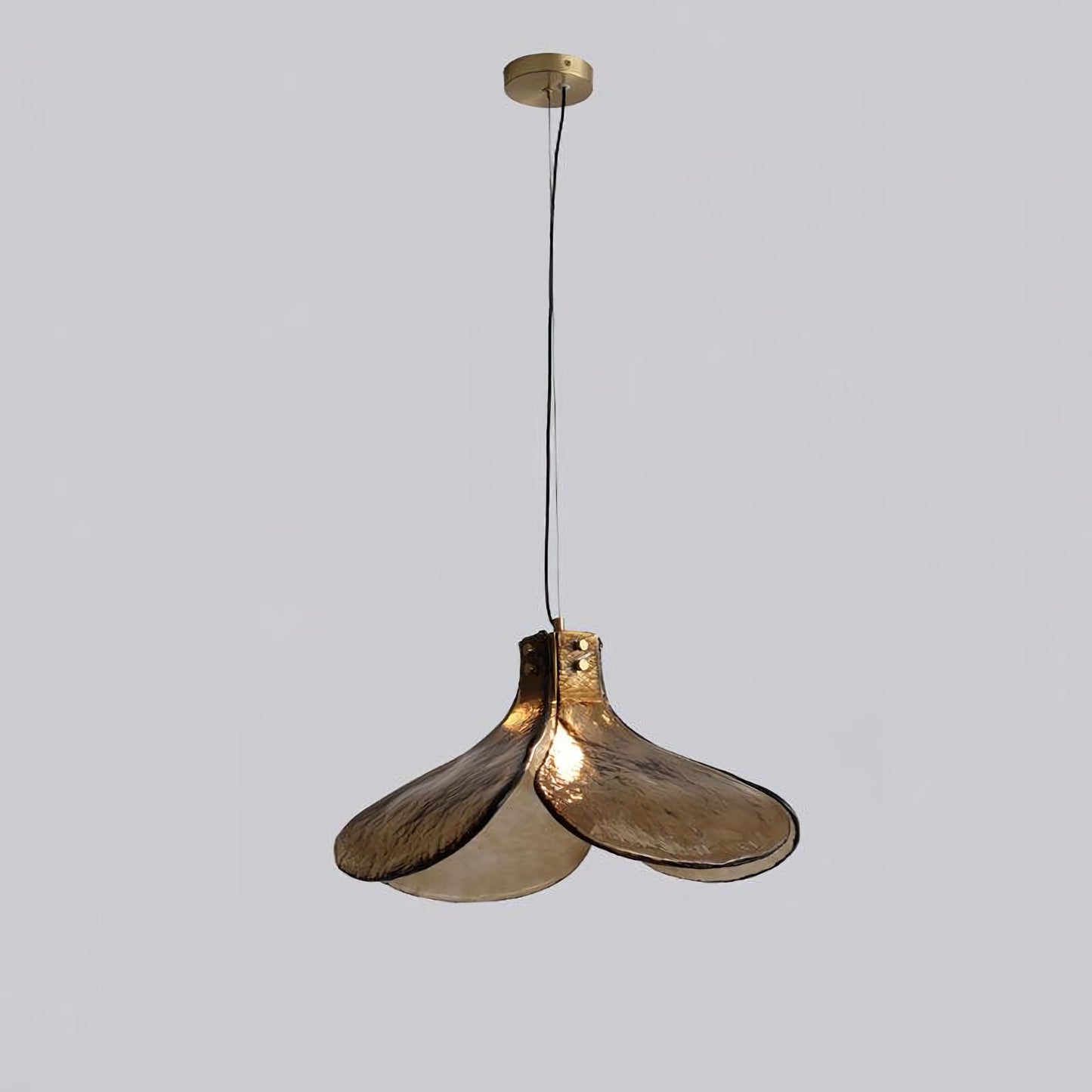 Amber Petal Glass Pendant Light - Nuvé