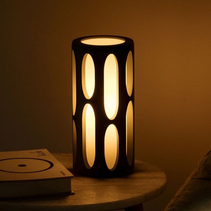 Terrra Labs Amoeba table lamp with organic, abstract design and soft lighting, perfect for modern home decor.