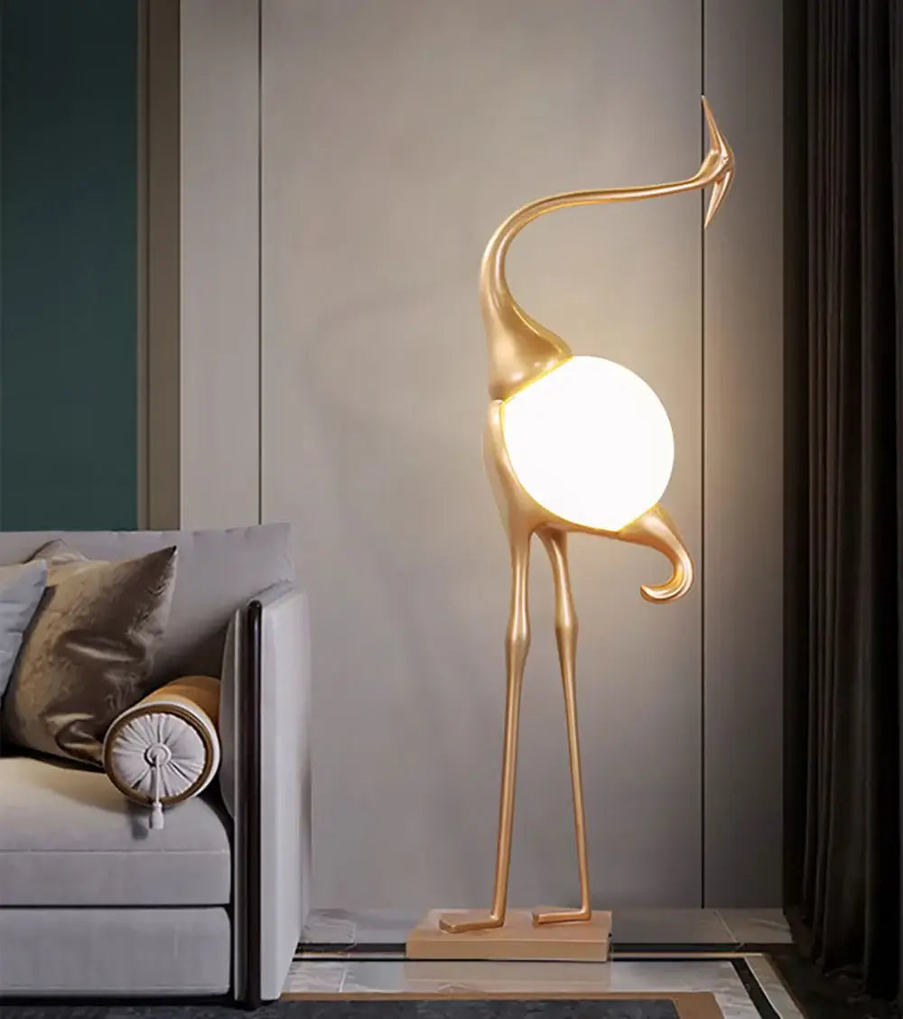 Animal Crane Art Deco Floor Lamp - Nuvé