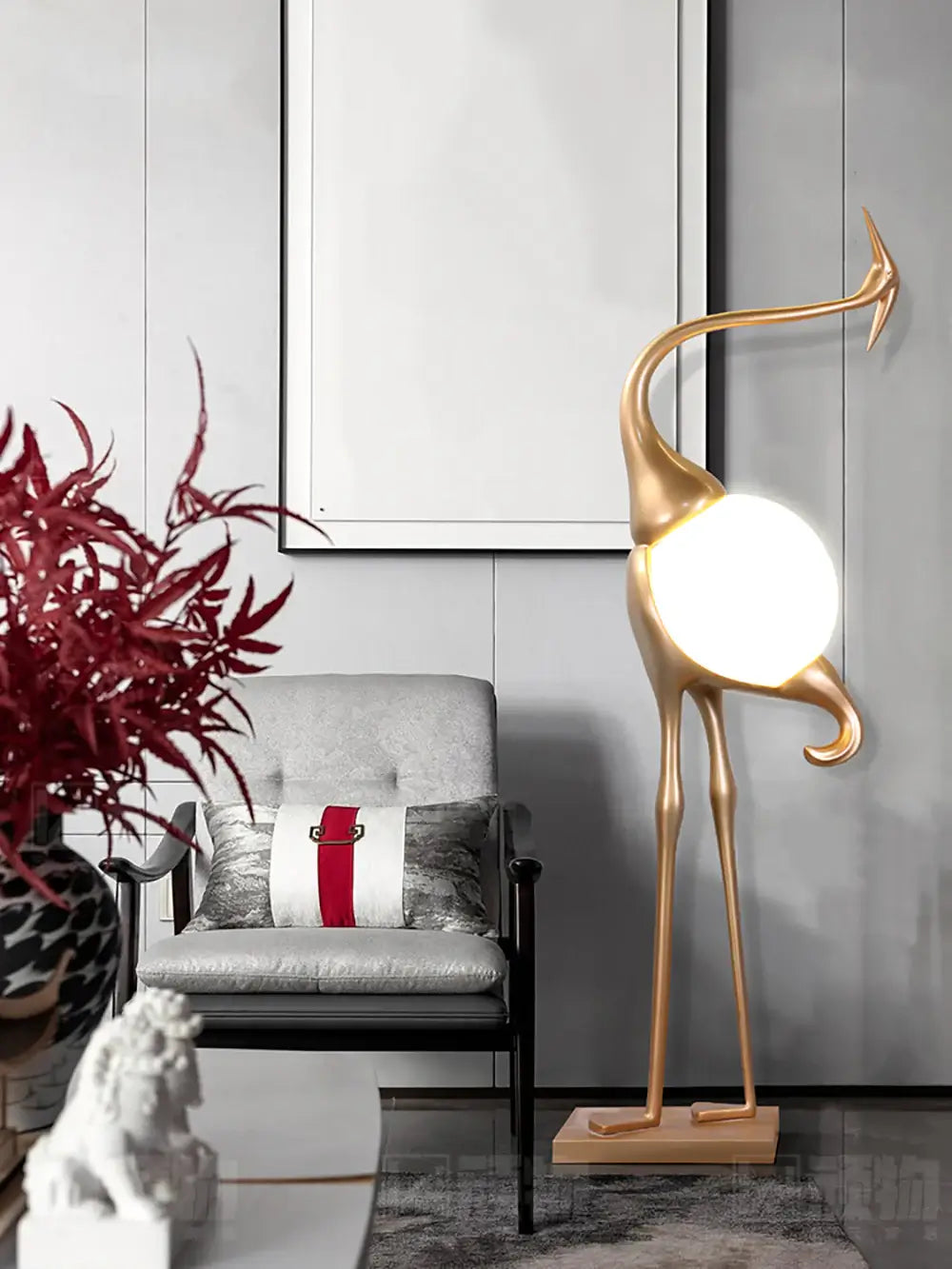 Animal Crane Art Deco Floor Lamp - Nuvé
