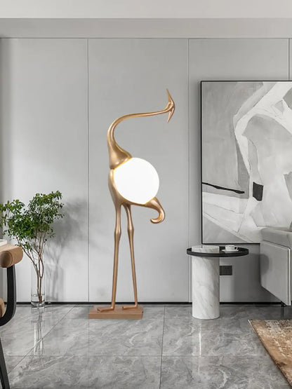 Animal Crane Art Deco Floor Lamp - Nuvé