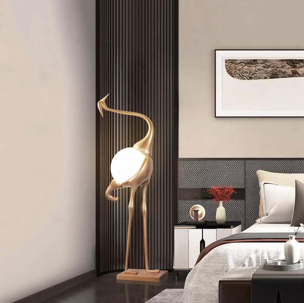 Animal Crane Art Deco Floor Lamp - Nuvé