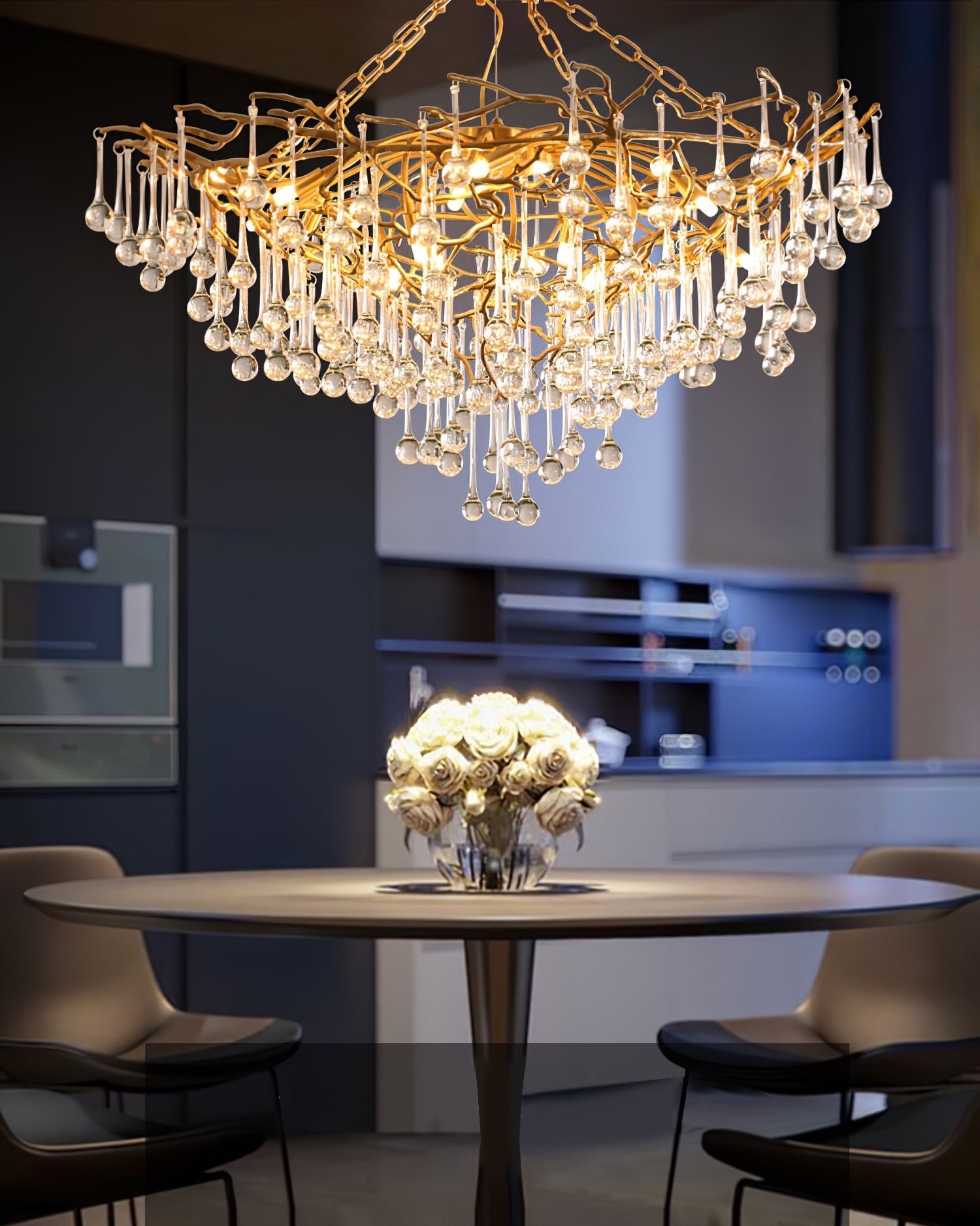 Anita brass chandelier - Nuvé