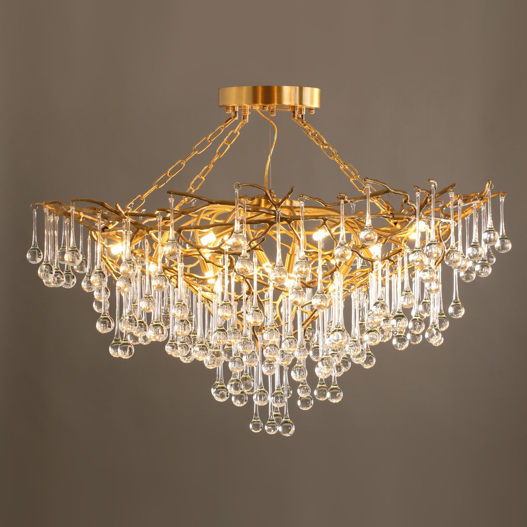 Anita brass chandelier - Nuvé