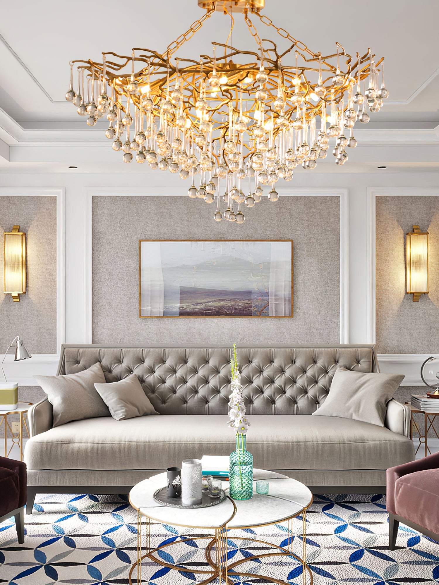 Anita brass chandelier - Nuvé