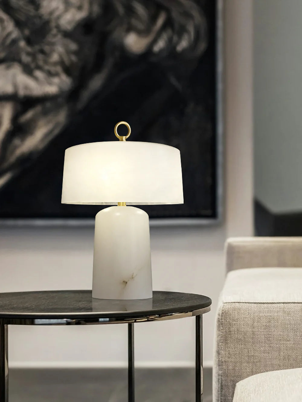 Alabaster Aogashima Table Lamp - Nuvé