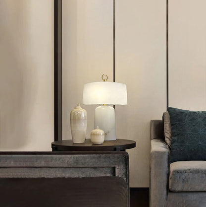 Alabaster Aogashima Table Lamp - Nuvé