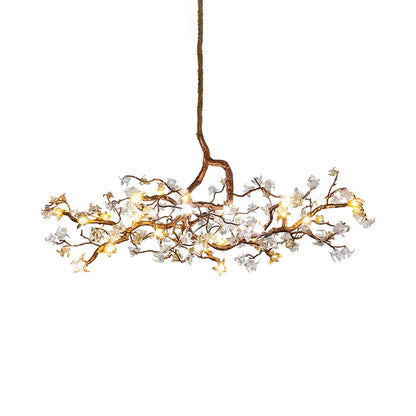 Aosta Branch Glass Flower Chandelier - Nuvé