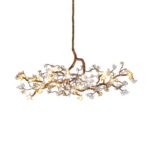 Aosta Branch Glass Flower Chandelier - Nuvé