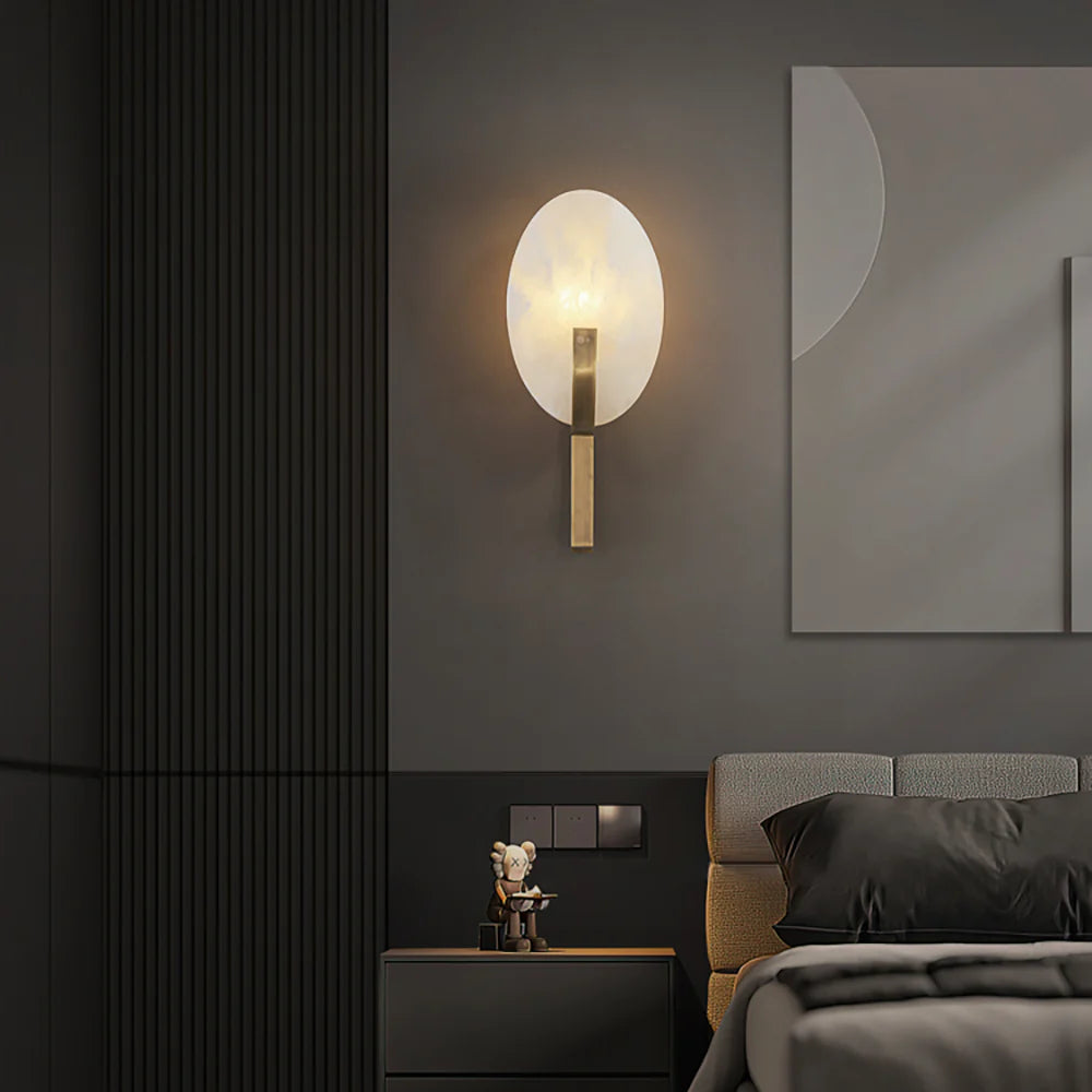 Alabaster Applique Alice Wall Lamp - Nuvé