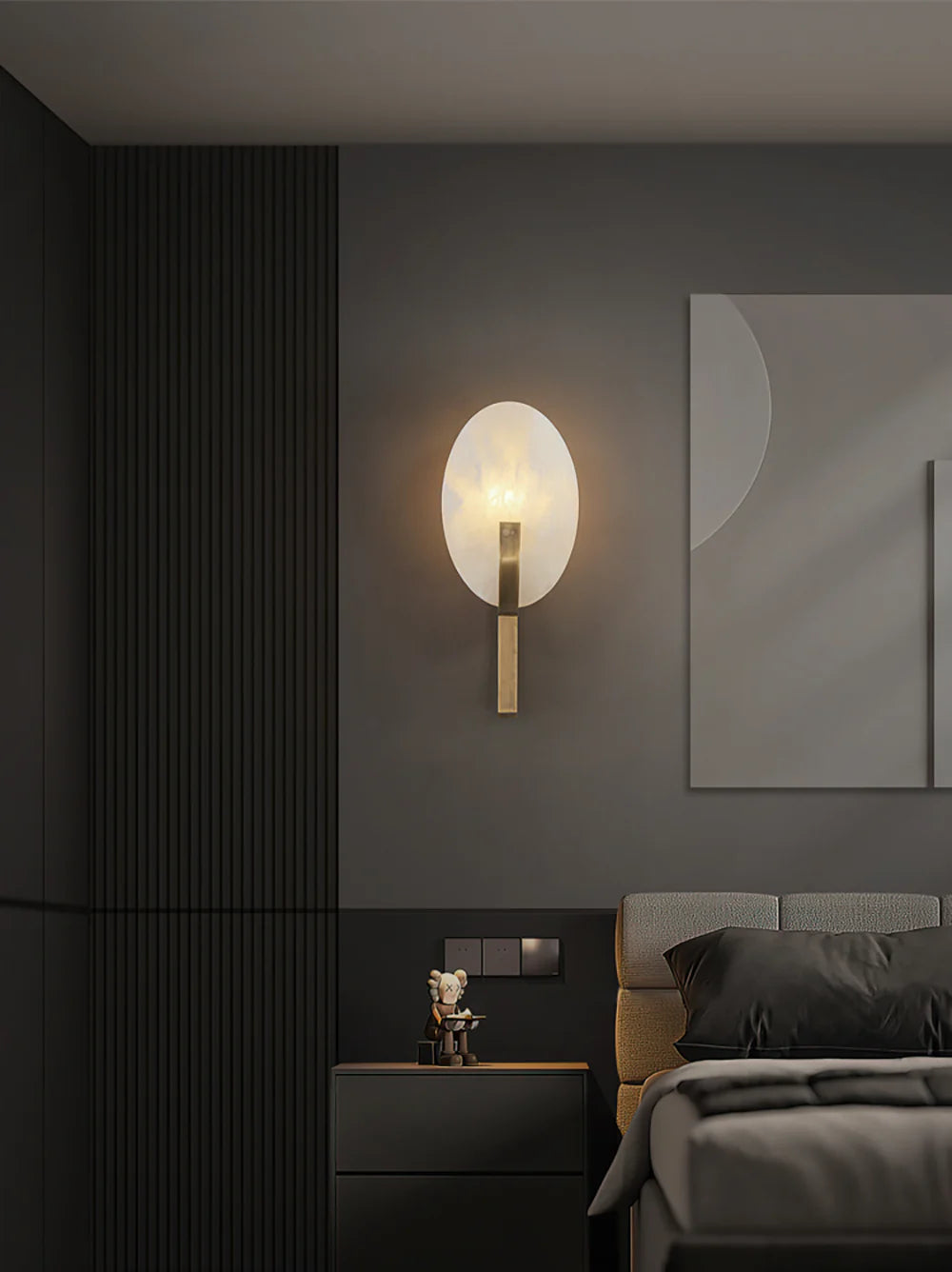 Alabaster Applique Alice Wall Lamp - Nuvé