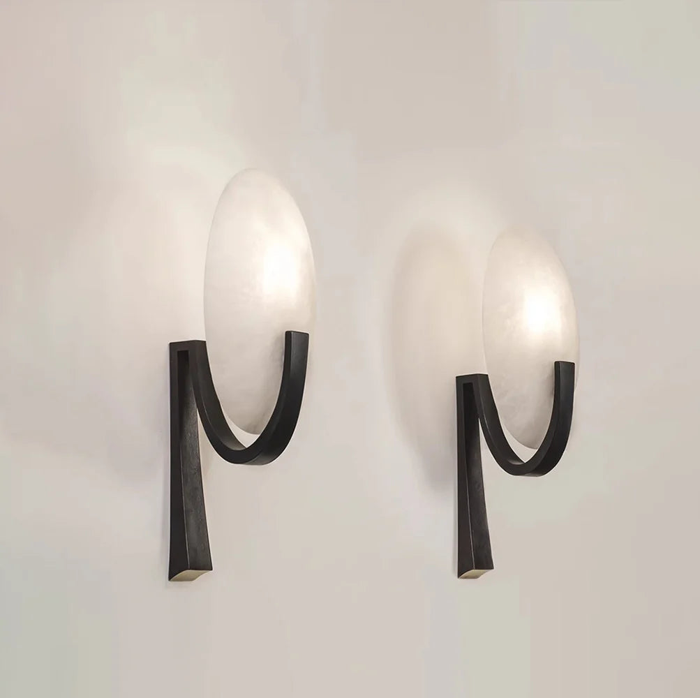 Alabaster Applique Alice Wall Lamp - Nuvé