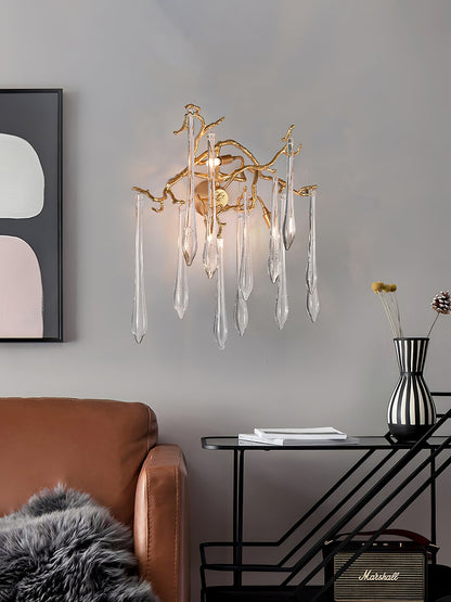 Aqua Salix Crystal Wall Lamp - Nuvé