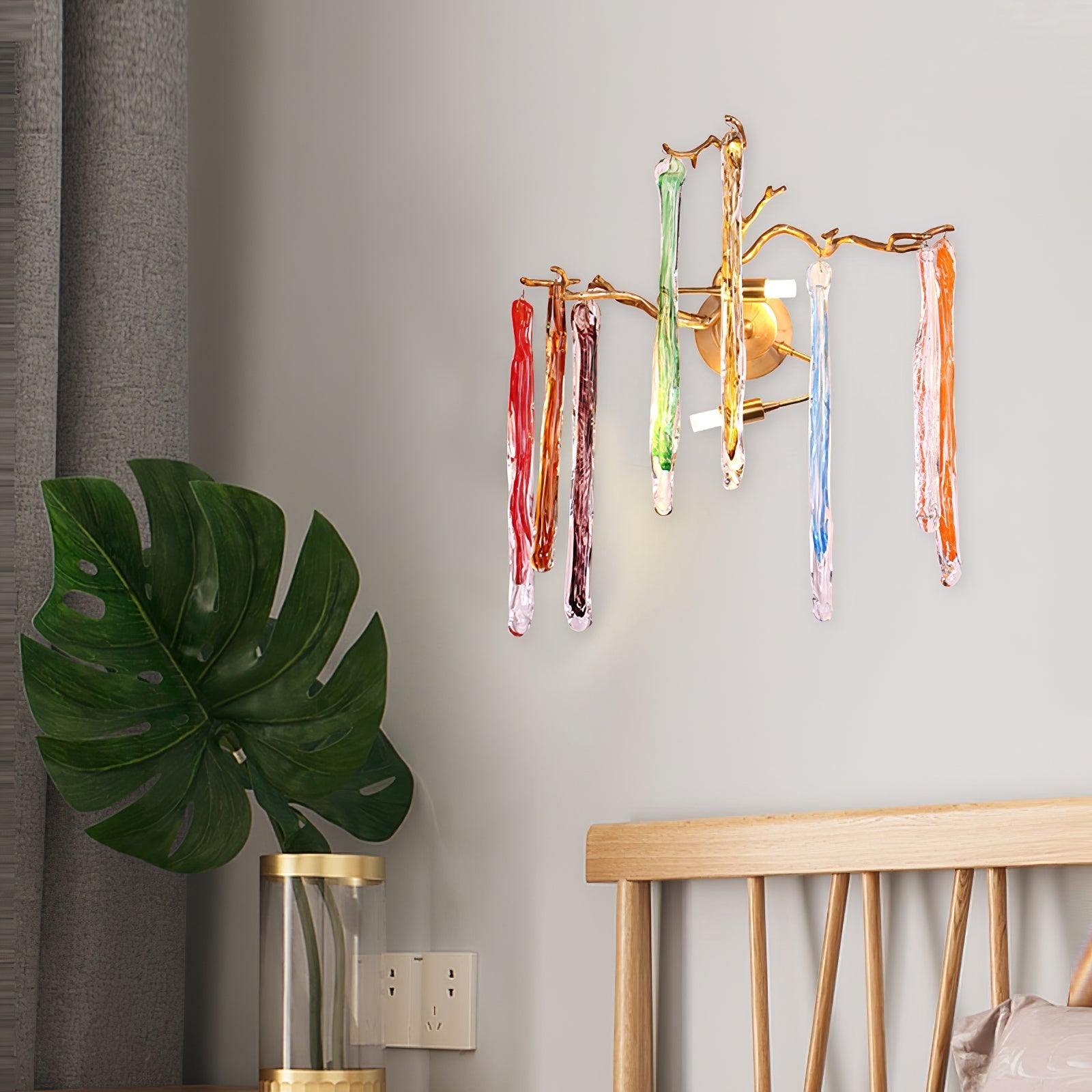 Aqua Salix Crystal Wall Lamp - Nuvé