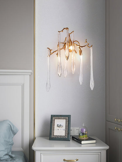 Aqua Salix Crystal Wall Lamp - Nuvé