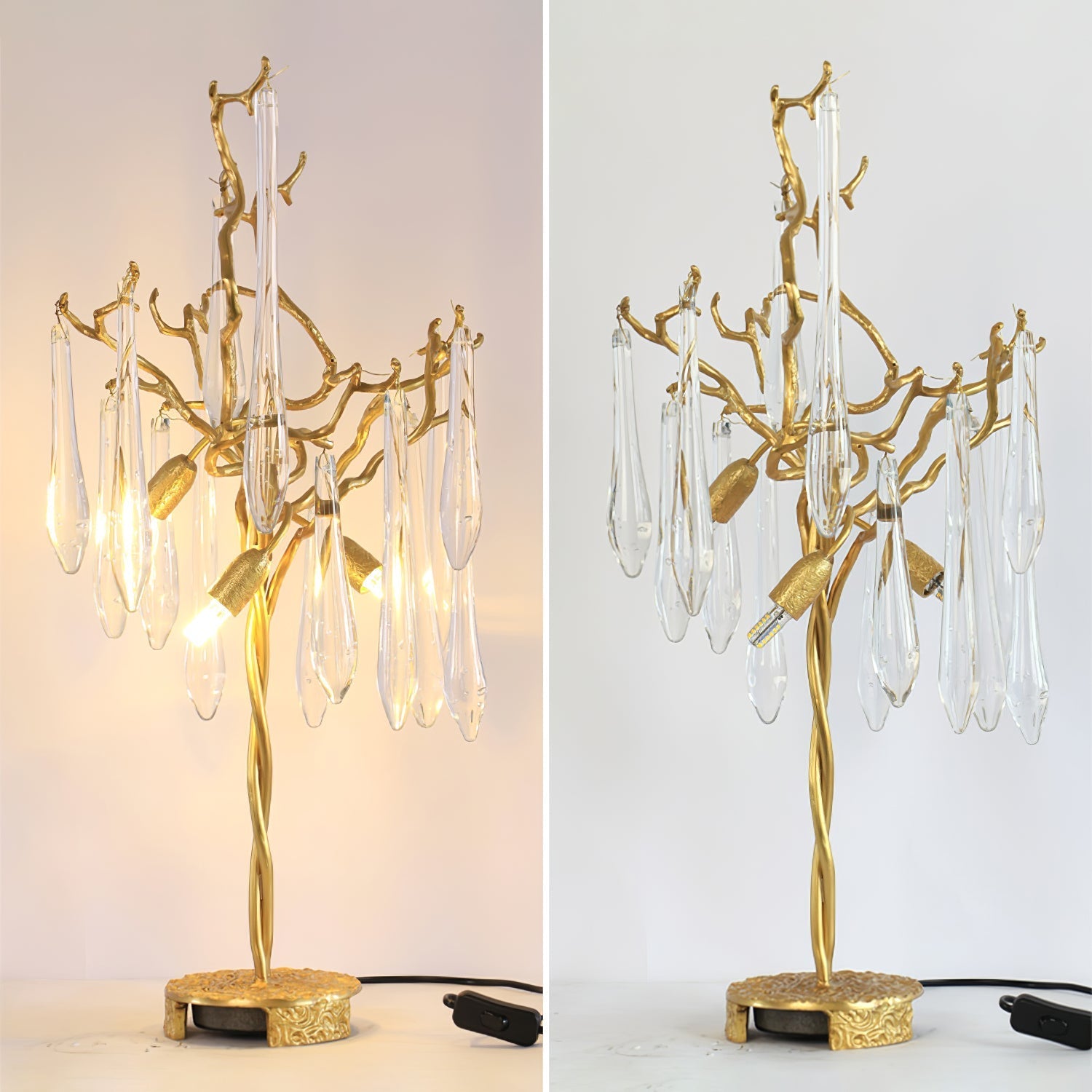 Aqua Willow Table Lamp by korewolamp featuring a ceramic base with a textured aqua blue finish and a neutral fabric lampshade.