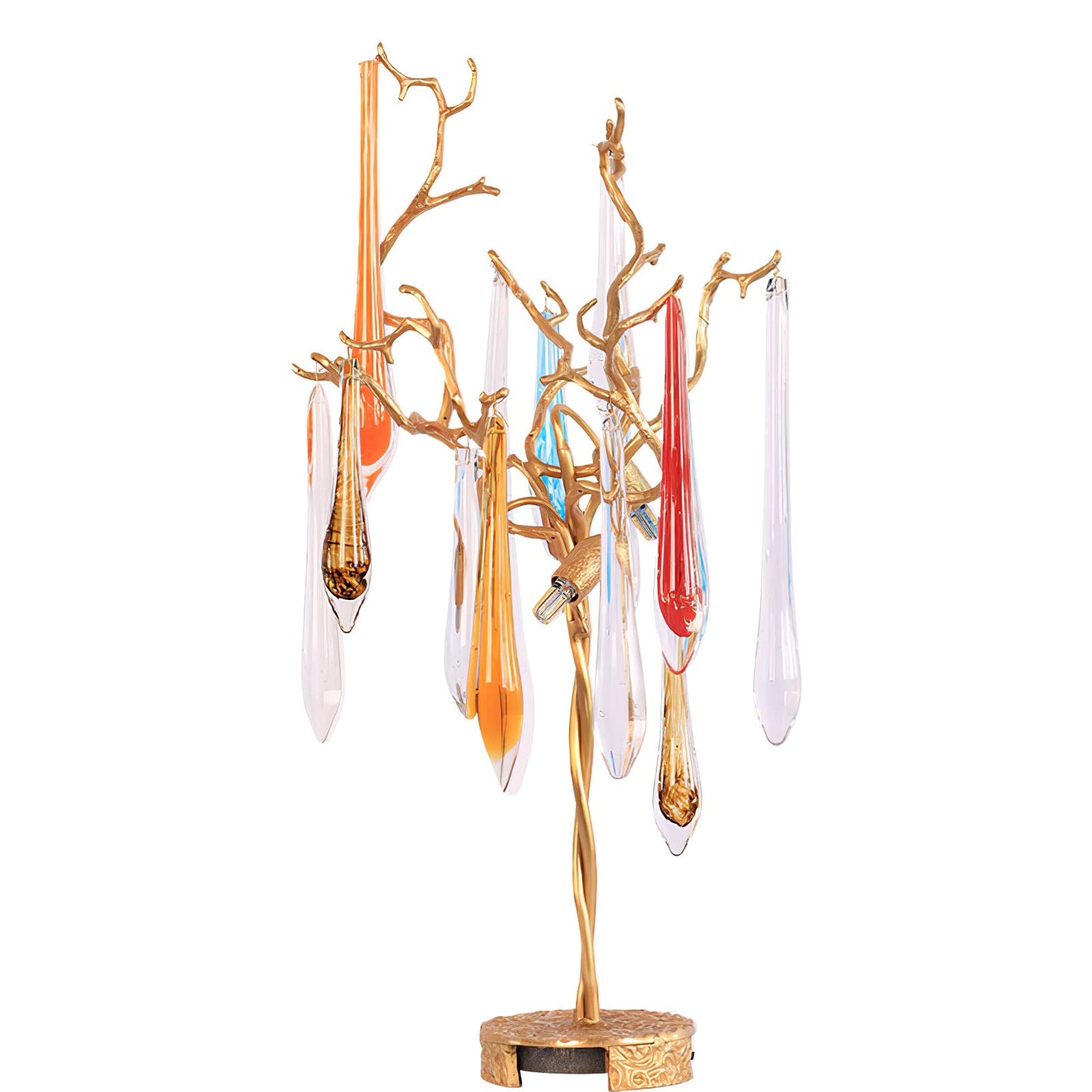 Aqua Willow table lamp by korewolamp with a ceramic base and fabric shade, providing a stylish lighting accent for home decor.